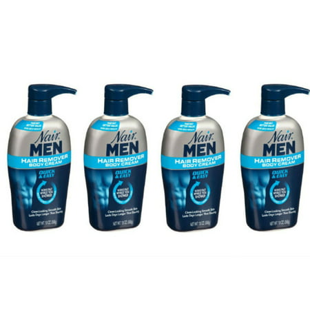 4 Pack - Nair Men Hair Removal Body Cream 13 oz (368 g) (Best Male Hair Removal Cream)