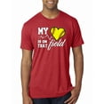 thumbnail image 1 of Wild Bobby, My Heart Is On That Tennis Field, Sports, Men Premium Tri Blend Tee, Vintage Red, XX-Large, 1 of 4