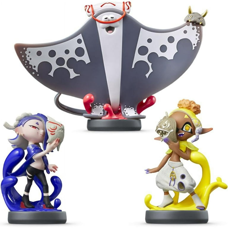 Nintendo Splatoon Deep Cut Amiibo Figures, Shiver, Frye, Big Man