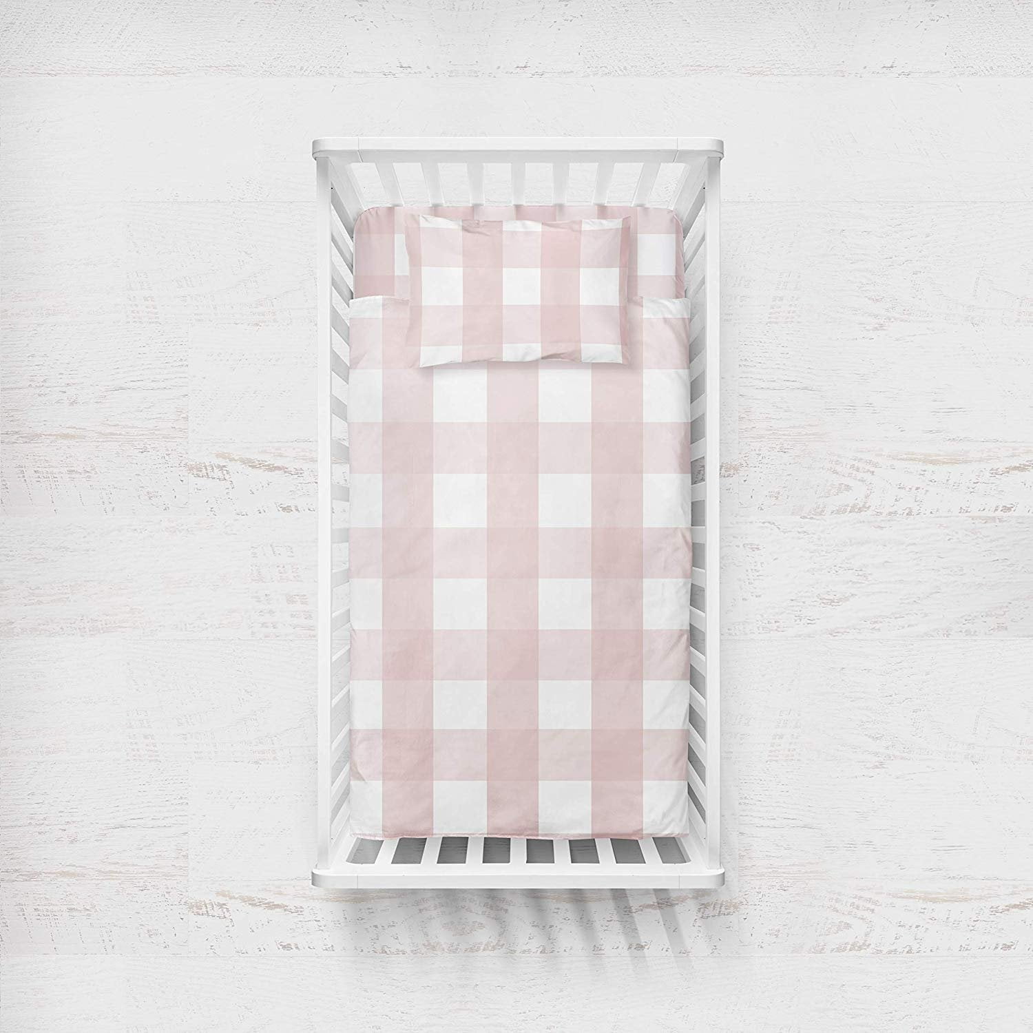 gingham crib sheet