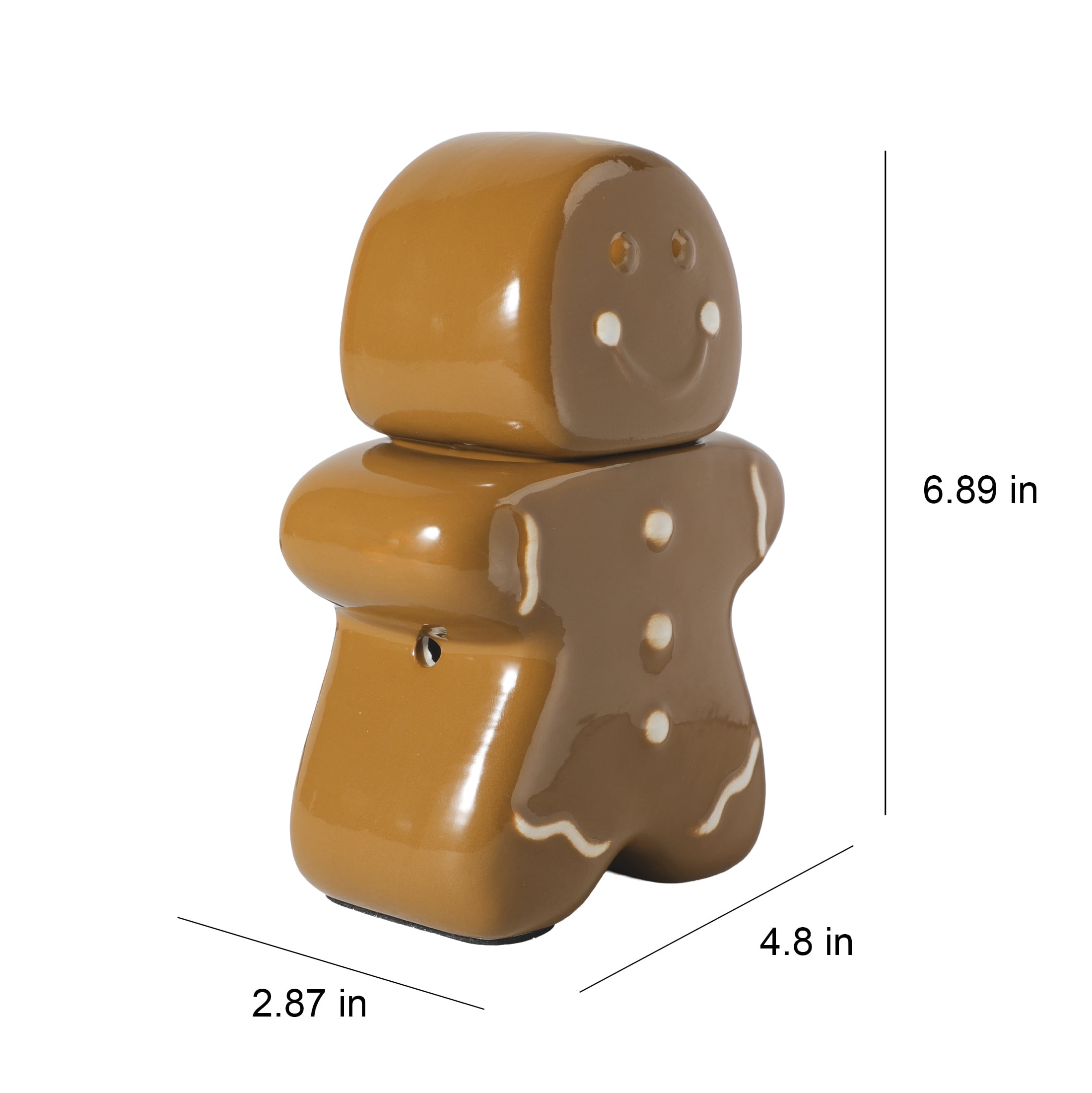 Mainstays Ceramic Fragrance Wax Melt Warmer, Gingerbread man
