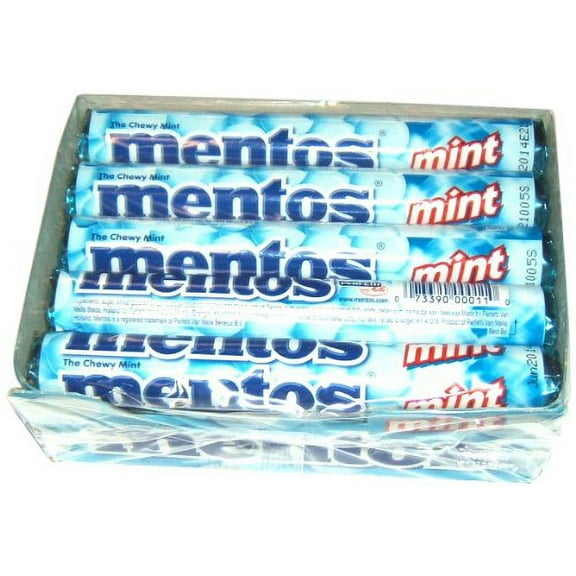 (Price/Pack)Mentos Roll Chewy Mints 1.32 Ounces - 15 Per Pack - 24 Packs Per Case