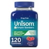 Unisom Simple Slumbers DrugFree Sleep Aid Gummies Melatonin 5mg Midnight Raspberry, Purple, 120 Count