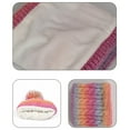 thumbnail image 3 of OGLCCG Kids Pompom Winter Beanie Hat Scart Gloves Set,Boys Girls Knitted Fleece Lined Beanie with Neck Scarf Thick Gloves for Cold Weather 3-10 Years, 3 of 5