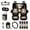 Black - Cow Sunflower American Flag, variant on LedBack Highland Cow Print Automotive Seat Covers Full Set Includes High Back Bucket Seat Covers for Car Front Back Seats Steering Wheel Cover Safety Belt Pads Rear View Mirror Protector