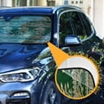 thumbnail image 4 of Iauyy Foldable Windshield Sun Shade for Cars, Interior Sun Protection for car UV Protection for Sedan/SUV/Truck, (S/M/L) Indian Green and Gold Pattern, 4 of 8