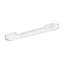 Hand Towel Holder/Clear Hand Towel Rack, Acrylic Plastics Towel Ring Self Adhesive Towel Bar Power Lock Suction Towel Bar for Bathroom, Laundry Room, Mudroom or Kitchen Wall, 16 Inch