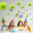 thumbnail image 4 of Juego de pompones de papel Advancent Verde 10 pulgadas, 4 of 6