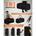 thumbnail image 5 of Gonex 130L Travel Duffel Bag for Men, 3 in 1 Extra Large Gym Bag Backpack with Shoes Compartment for Weekender Sports Workout, 5 of 9
