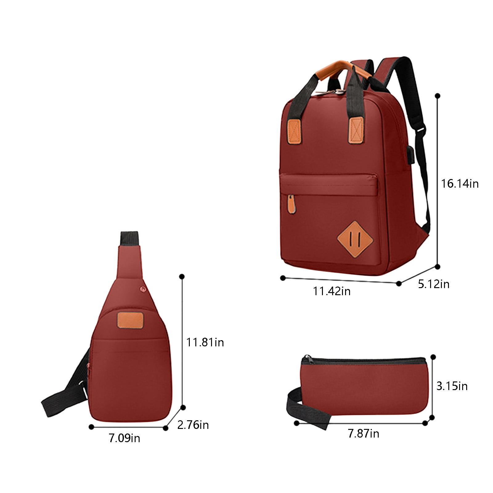 zanvin Holiday Gifts Travel Laptop Backpack Large Women s Men s Travel Backpack Business Carry On Backpack With Crossbody And Coin Purse Durable