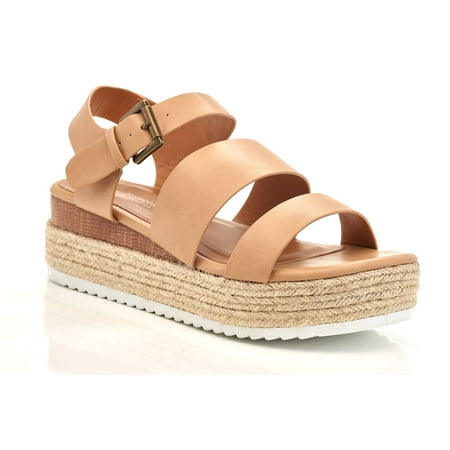 

Womens Wedge Sandal Open Toe Ankle Strap Wedge Sandal for Women