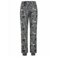 thumbnail image 6 of Wuxian Wide Leg Pants Woman High Waist Floral Printing Elastic Waist Trousers Long Pants Boho Beach Relaxed Joggers Summer Fashionable Breathable Pencil Pants,Black,M, 6 of 8