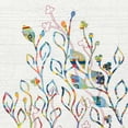 thumbnail image 2 of Ferguson, Kathy 15x15 Gold Ornate Wood Framed with Double Matting Museum Art Print Titled - Rainbow Vines with Flowers, 2 of 4