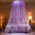 thumbnail image 3 of Filet de Lit Polyester Rideau de Lit Portable; Enfants Plafond Enfants Literie Maille Auvent pour la Décoration de la Maison, Violet, 3 of 8