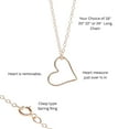 thumbnail image 5 of Heart Pendant Necklace for Women – 14K Gold Filled Cable Chain, Dainty Gift for Her, Bridesmaid or Best Friend Birthday, Trendy Bridal Jewelry (Smooth Design Rose Gold Filled with 18in Chain), 5 of 5