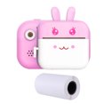 thumbnail image 1 of Cámara de impresión 720P Cámara para niños de 24 millones de píxeles Cámara recargable para niños con papel fotográfico térmico, rosa Eigraketly EL5047-02B, 1 of 2