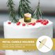 thumbnail image 4 of YSNOOWE 12Ud Fijador De Velas Metálico Dorado Para En Hogar Festividades, 4 of 7