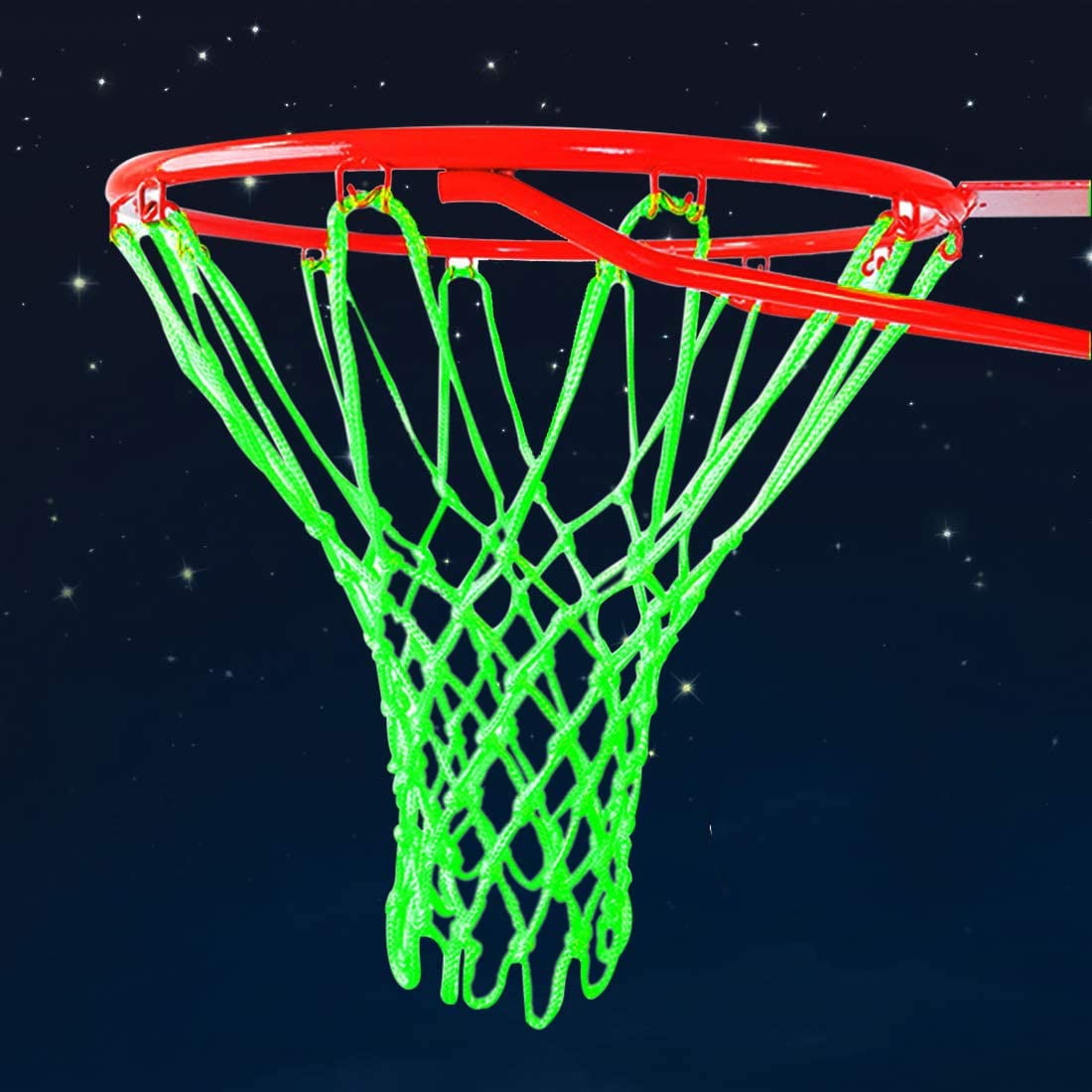 Glowing Basketball Net Basketball Hoop Mesh Outdoor Trainning  Luminous NetL8Y 