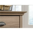thumbnail image 4 of Bowery Hill Wood Executive Desk with File Drawer in Salt Oak, 4 of 10