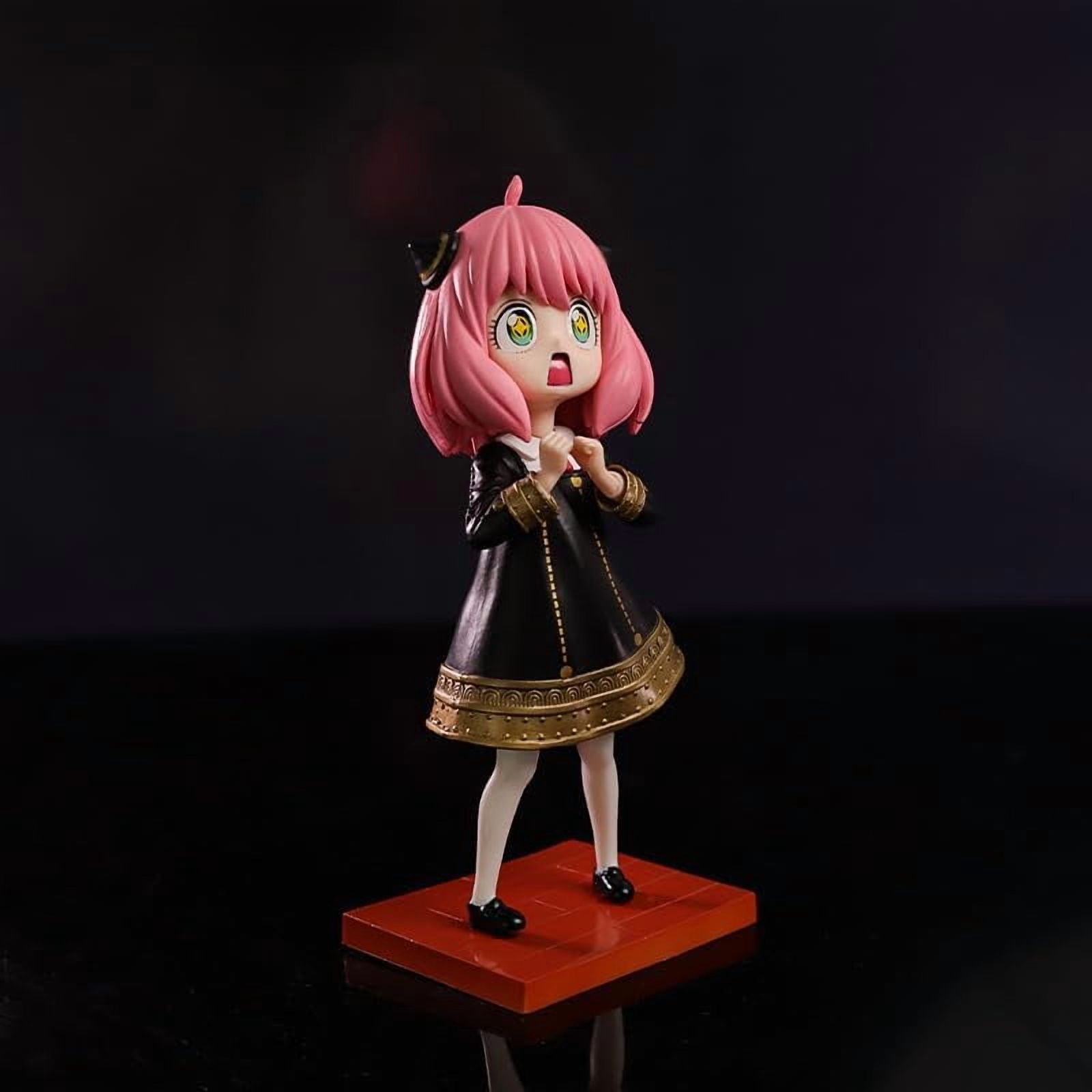 Newly Anya Figure Cute Standig Stars Eyes Anya Forger Figures 17cm/6.7inch Anime Collection Decor Statue Model Desktop Ornament Gifts