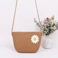 thumbnail image 2 of Summer Straw Beach Bag for Women Straw Flower Shoulder Rattan Crossbody Bag New Crochet Raffia Boho Vacation Woven Purse Handbag, 2 of 5