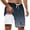Gray, variant on IWRICH Men's Summer Vacation 2 in 1 Swim Trunks with Compression Liner Bathing Suits Stretch Shorts with Pockets Sky Blue XL