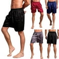 thumbnail image 6 of Men's Sleepwear Satin Underwear Silk Boxers Shorts Nightwear Pyjamas Hot Shorts, 6 of 6