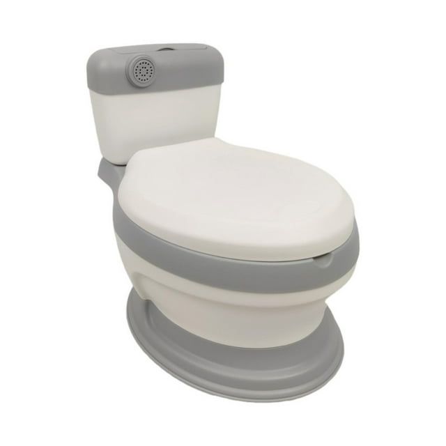Baño Entrenador Bacinica The Baby Shop con sonido, antiderrapante y asiento acojinado Gris