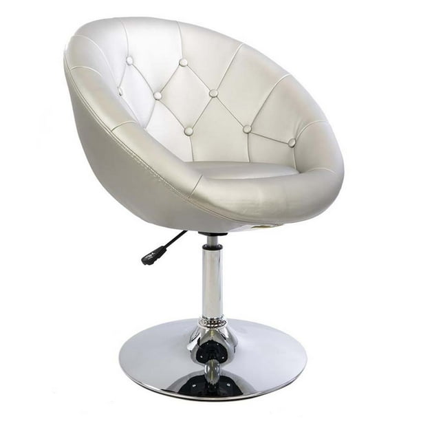 Product titlewalnew task chair desk chair mid back armless vanity chair swivel office rolling leather computer chairs ribbed adjustable conference chair (white). walmart