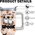 thumbnail image 4 of 40OZ Halloween Cute Ghosts Tumbler Boo Mouse with Handle and Straw Travel Coffee Mug Stainless Steel Insulated Cup,Halloween Holiday Gifts for Women Girls, 4 of 6