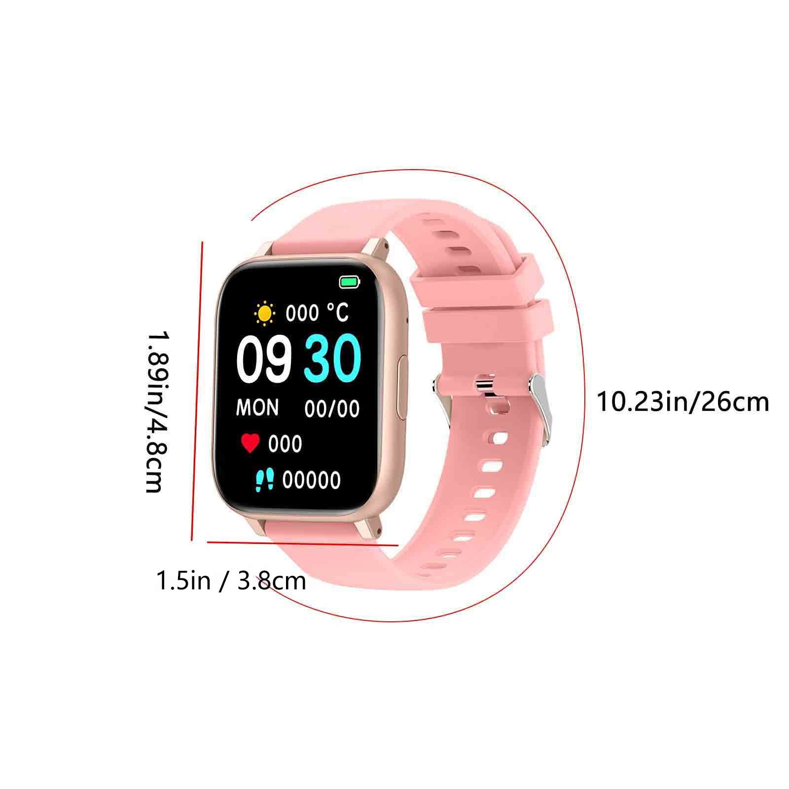 AZXY Smart Watch,Health Smart Watches,Android Smartwatch,Sports Touchscreen Bluetooth Smart Watch Waterproof for Men Women,Fitness Trackers,Pink