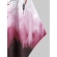 thumbnail image 4 of Más el tamaño del cráneo de Halloween Tie Dye Tee de manga larga Rosegal Mangas largas de talla grande, 4 of 5