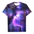 thumbnail image 3 of UPPADA T-Shirts d'Été pour Femmes à Imprimé Graphique, Col Ras du Cou, Décontractés, Manches Courtes, Coupe Ample, Chandails à Enfiler, Mode, Vacances, Plage, Blouses Multicolores, S, 3 of 4