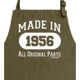 thumbnail image 2 of ThisWear 70th Birthday Made In 1956 All Original Parts Two Pocket Apron Military Green WAPN-0310, 2 of 7