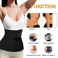 thumbnail image 3 of 6 meters Faja de entrenamiento de cintura para mujer, recortador de cintura, vendaje ajustable para gimnasio y deporte, 3 of 4
