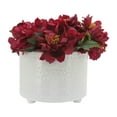 thumbnail image 2 of Sagebrook Home Set Of 2 Dotted Footed Planters 10/12", White, 2 of 7