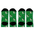 thumbnail image 3 of ThisWear Dog Paw Socks Beagle Dog Gifts Beagle Mom Dad Gifts Dog Green Gifts 2-Pair Green Novelty Crew Socks, 3 of 5
