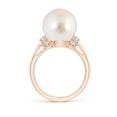 thumbnail image 2 of Angara South Sea Cultured Pearl Collar Ring with Diamonds in 14K Rose Gold for Women | June Birthstone Jewelry for Her, 2 of 8