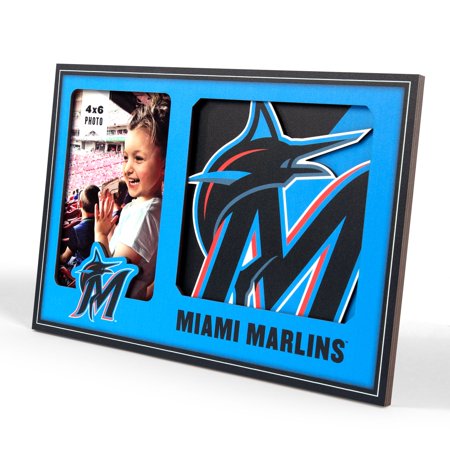 Miami Marlins 3D Logo Picture Frame