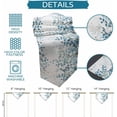 thumbnail image 7 of Watercolor Eucalyptus Triangle Table Runners Dresser Scarves Table Decoration for Wedding Party/Graduation Ceremony/Banquet Blue Leaves Botanical Plant, 7 of 7