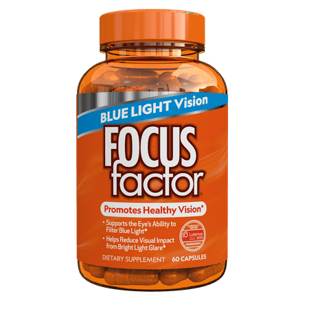 Focus Factor Blue Light Formula 60ct - Eye Vitamin for Blue Light Protection w/ Lutein & Zeaxanthin