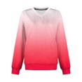 thumbnail image 4 of QUNYINEY Plus Size Sweatshirts for Women Gradient Crew Neck Long Sleeve Pullover No Hood Shirts Loose Fit Winter Women's Tops, 4 of 6