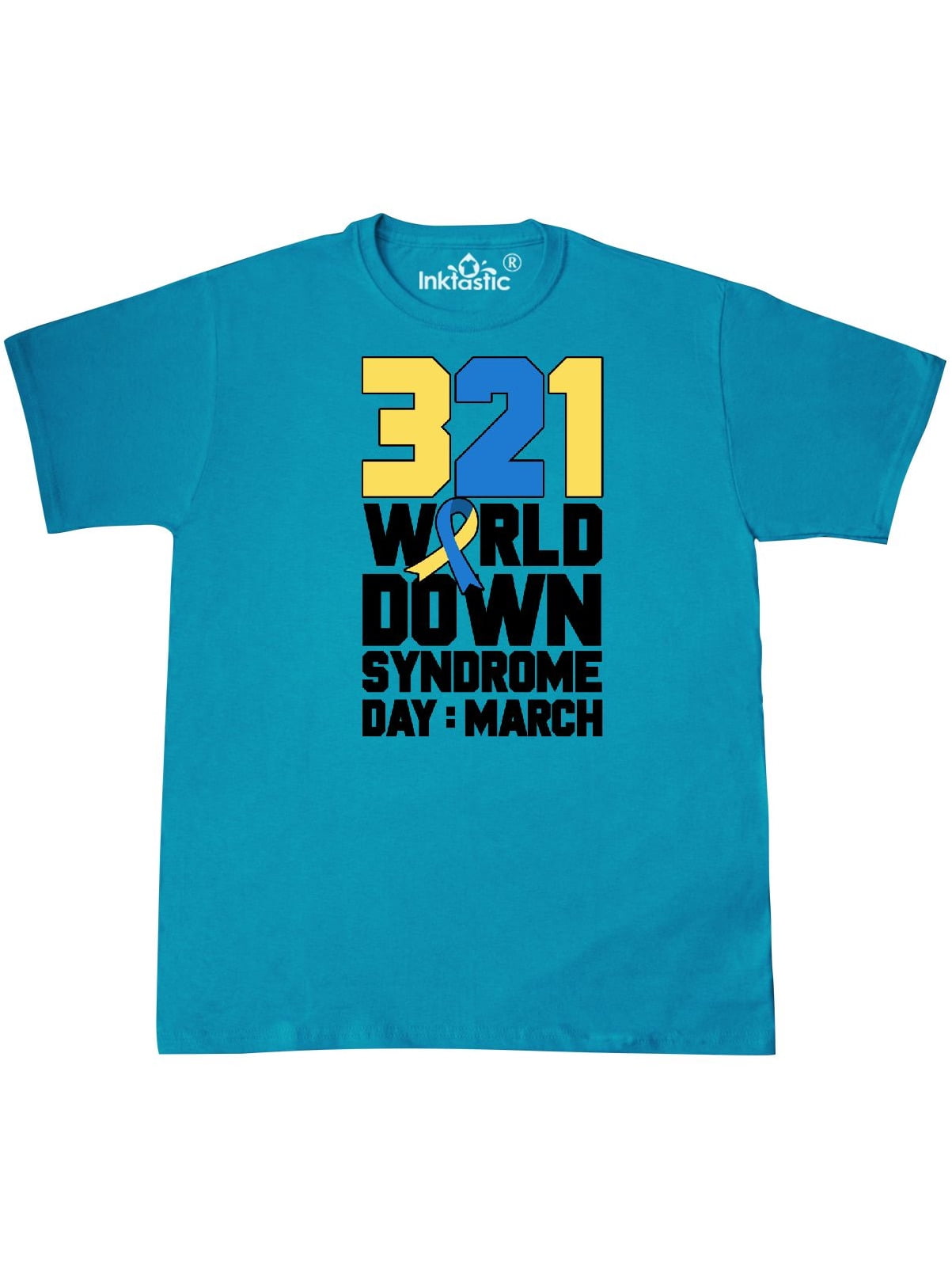 INKtastic - 321 is World Down Syndrome Day T-Shirt - Walmart.com ...