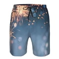 thumbnail image 3 of Vsdgher Gold And Blue Fireworks Men's Beach Shorts, Surfing shorts, Swim trunks, Quick Dry Swim Trunks for Surfing Beach Fun -3X-Large, 3 of 6