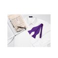 thumbnail image 5 of CORBATA DE PICO PARA HOMBRE DE COLOR SÓLIDO INSPIRADA EN CHIC, PARA BODAS FORMAL Y FIESTAS, COLOR PÚRPURA PROFUNDO, TALLA ÚNICA, 5 of 5