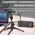 thumbnail image 4 of Phantom Power Supply 48V Microphone Amplifier Rechargeable Portable for Condenser Microphones Preamp Record Studio, 4 of 5