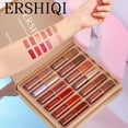 thumbnail image 1 of ErshiQi 12 Color Book Lip Gloss Set | Matte Pearl Cup Non-Stick Lip Stain (Set), 1 of 6