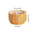 thumbnail image 3 of IPEWLEX Imitation Rattan Flower Basket, Woven Storage Basket, Decorative Plant Pot, Durable Home Organizer, Easy to Clean, 3 of 6