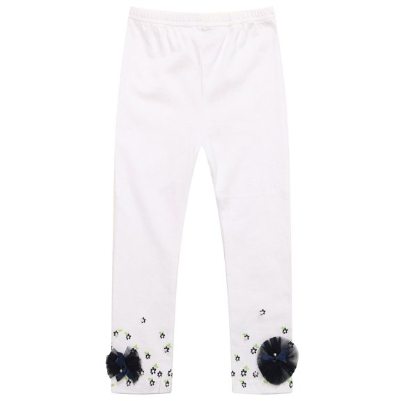 Girls' Leggings with Floral and Assenbled Flowers RH0279