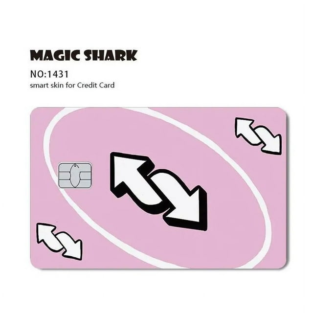 Magic Shark Earth Golden Flower Cat Ainime Circuit Board Matte Skin Sticker Film Cover for Credit Card Bank Card 1431 Small Chip